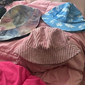 3 pack of bucket hats